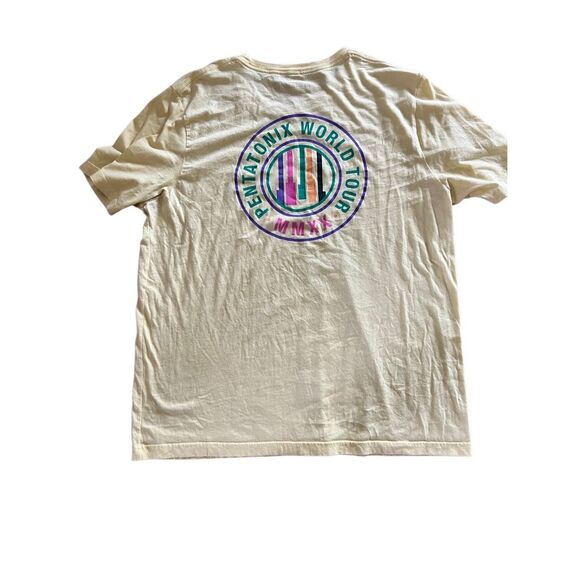 Pentatonix World Tour 2020 Pastel Yellow Concert graphic T Shirt XL Unisex - Picture 2 of 5